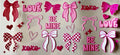 16oz cup wrap bows, love, be mine