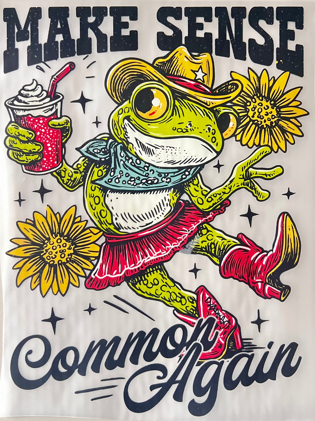 DTF Transfer, frog, common