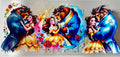16oz cup wrap beauty and beast character