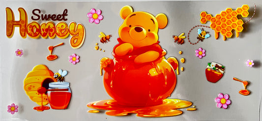 16oz cup wrap Winnie character