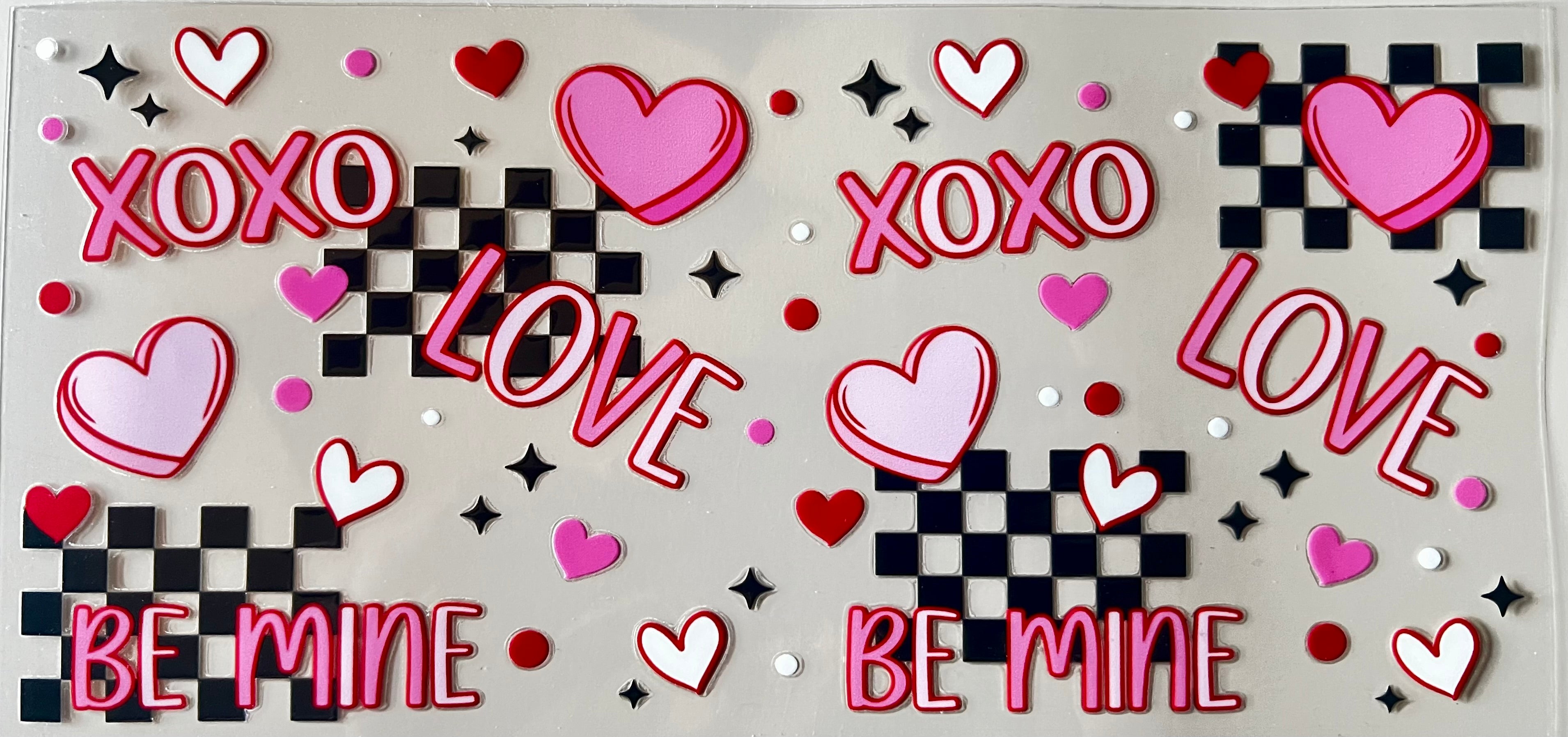 16oz cup wrap love hearts, valentines