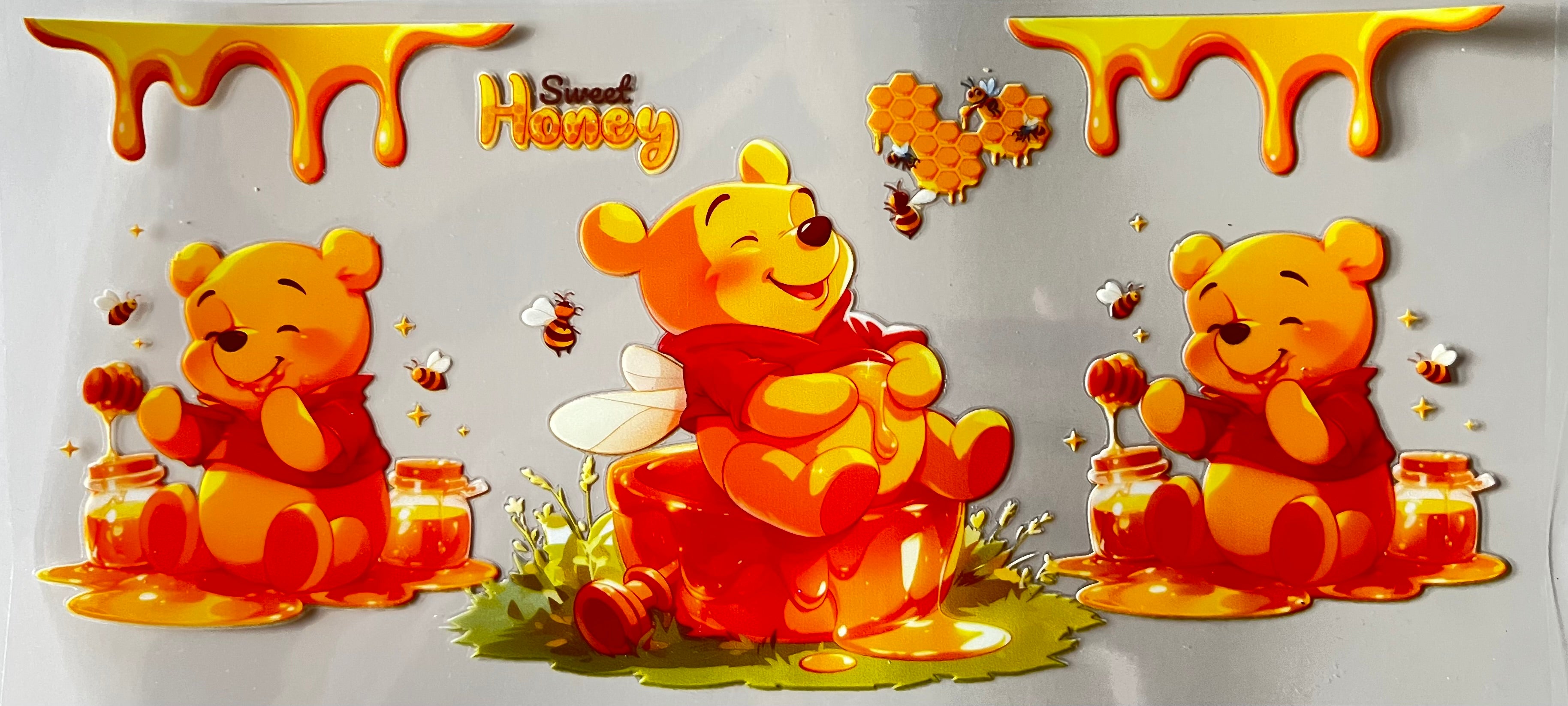 16 oz cup wrap Winnie character