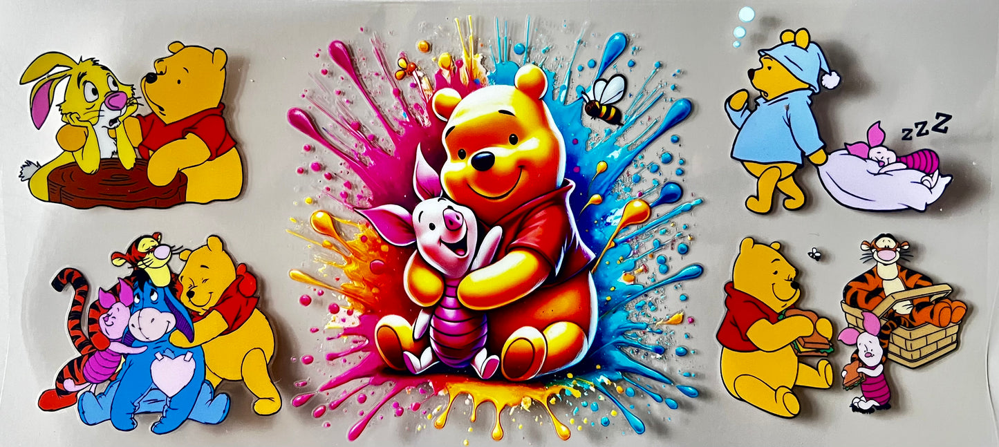 16oz cup wrap Winnie character