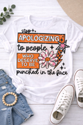 Apologizing to people