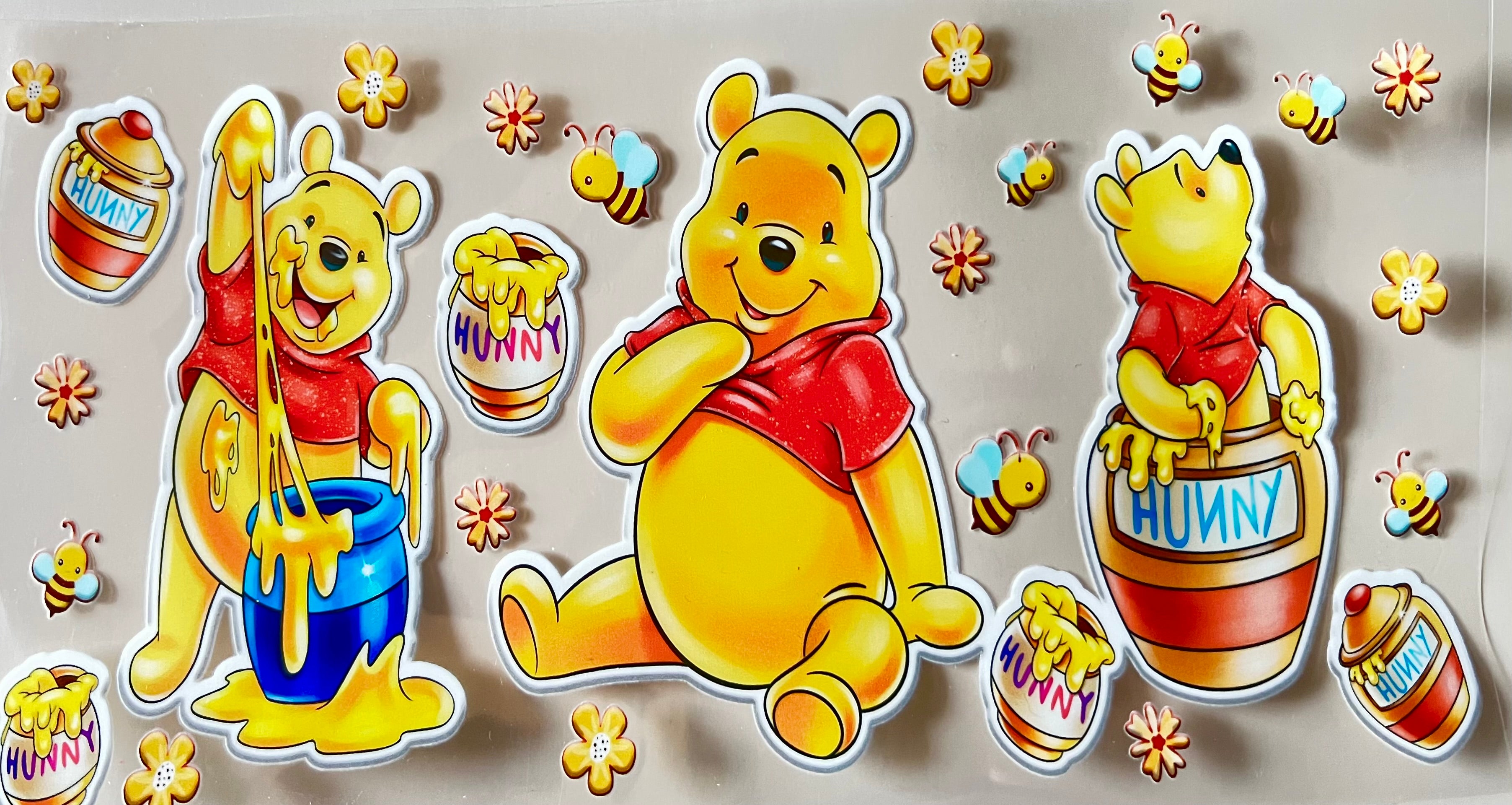 16oz cup wrap Winnie character