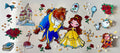 16oz cup wrap beauty and beast character