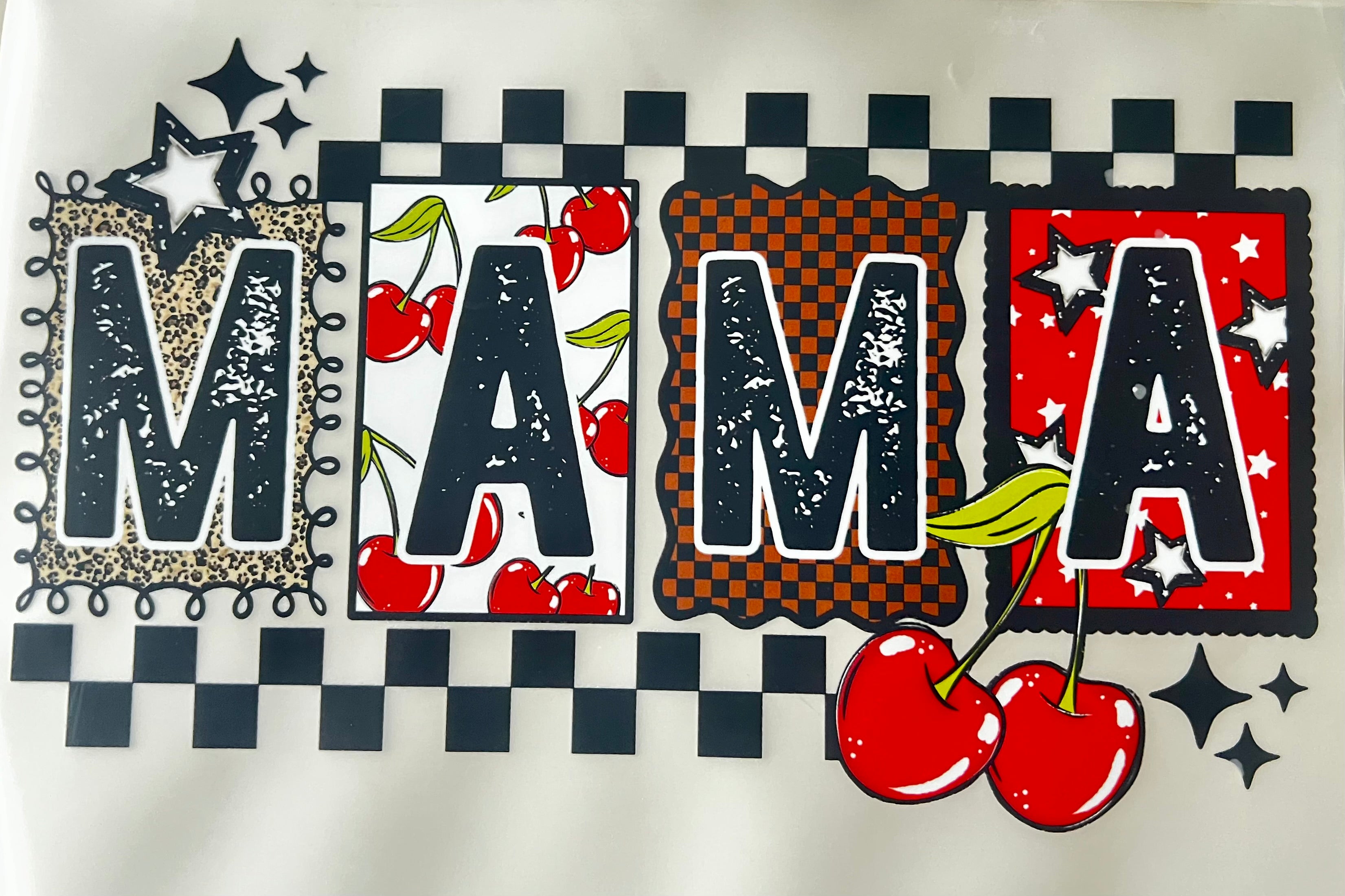 DTF transfer, apparel, Mama