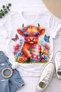 Easter highland cow