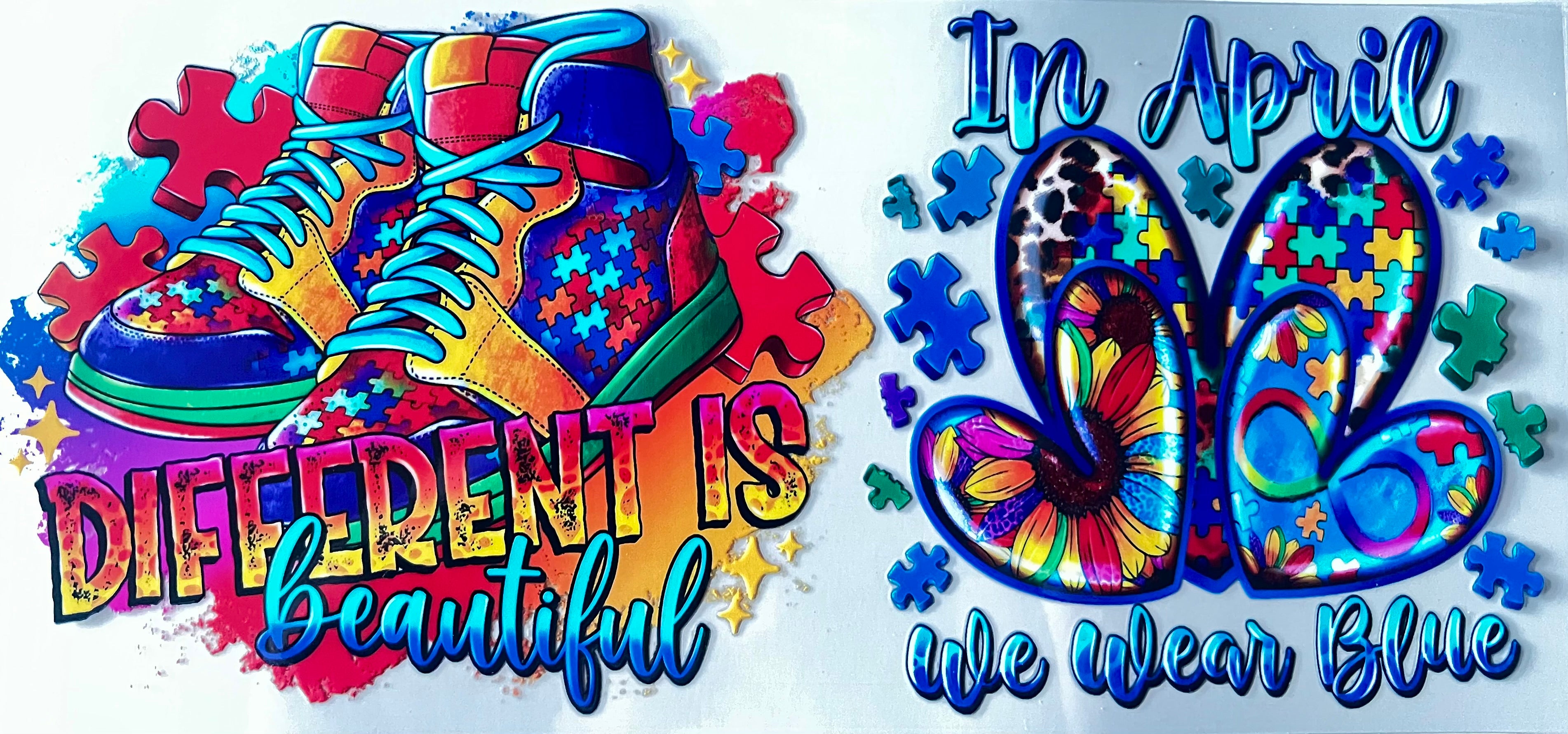 16oz cup wrap autism