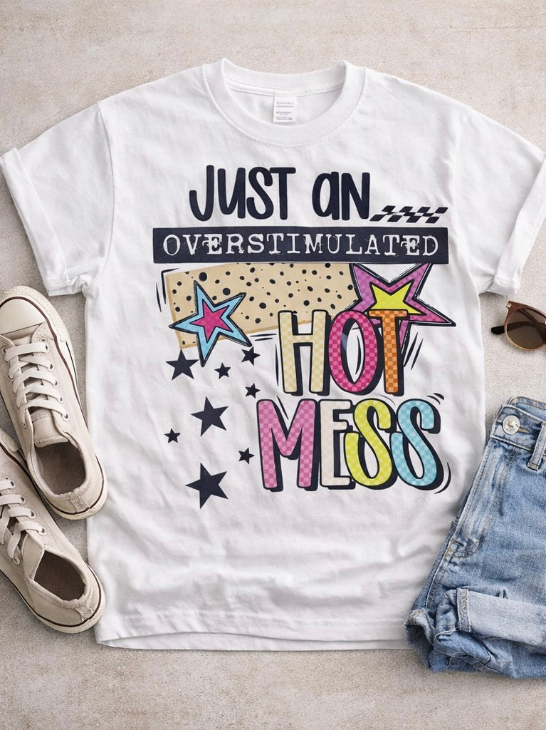 DTF Transfer, hot mess, star