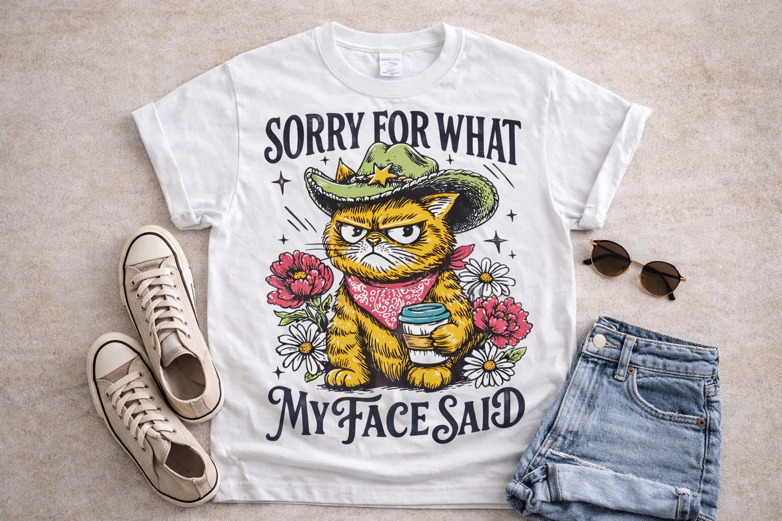 DTF Transfer, cat, sarcastic