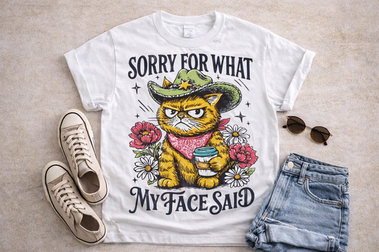 DTF Transfer, cat, sarcastic