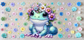 16oz decal, Frog