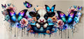16oz decal, cow, butterfly