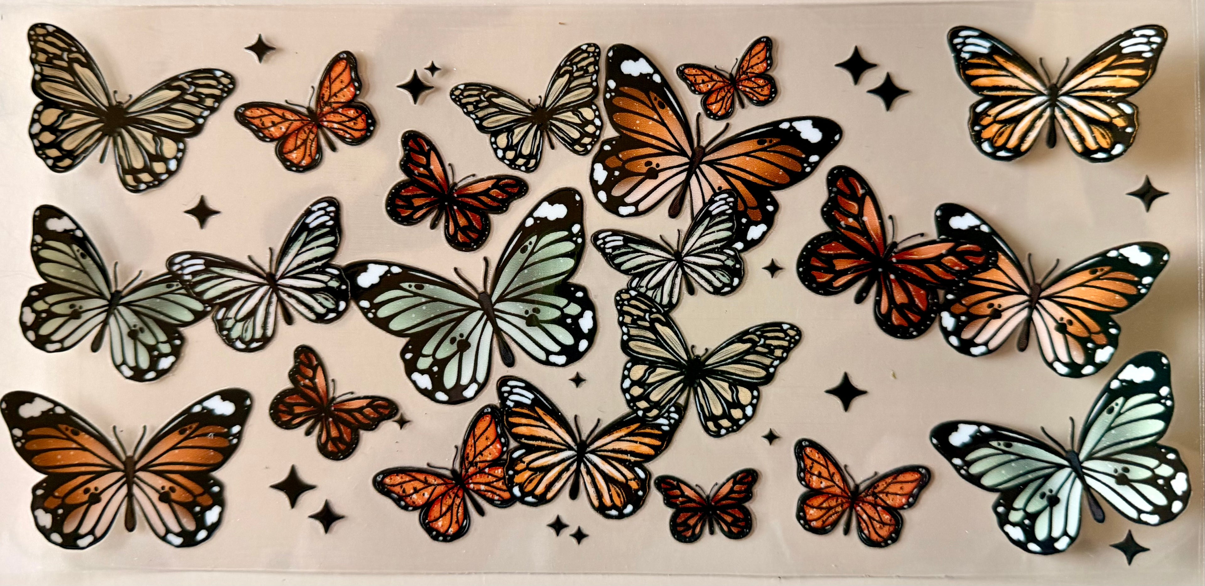 16oz decal, Butterfly
