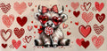 16oz decal,  highland cow, love