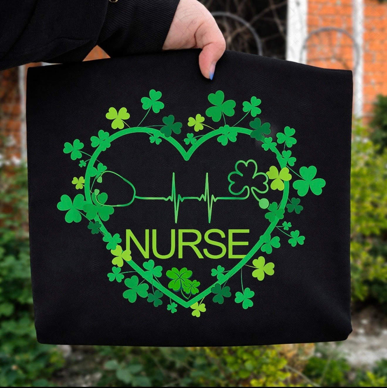 DTF Transfer, St Pattys, Nurse