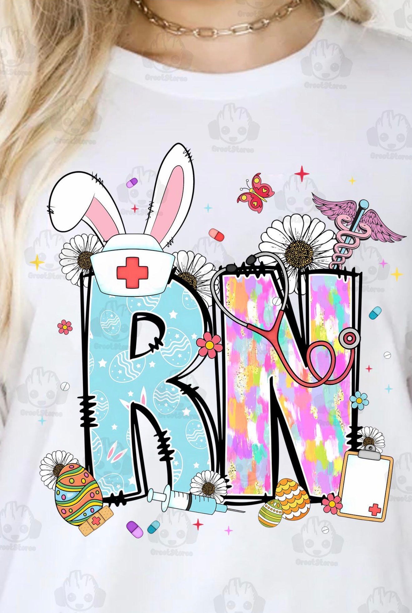 DTF Transfer, Easter, Nurse, RN