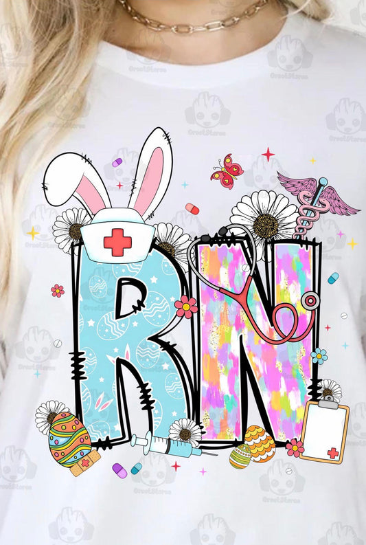 DTF Transfer, Easter, Nurse, RN